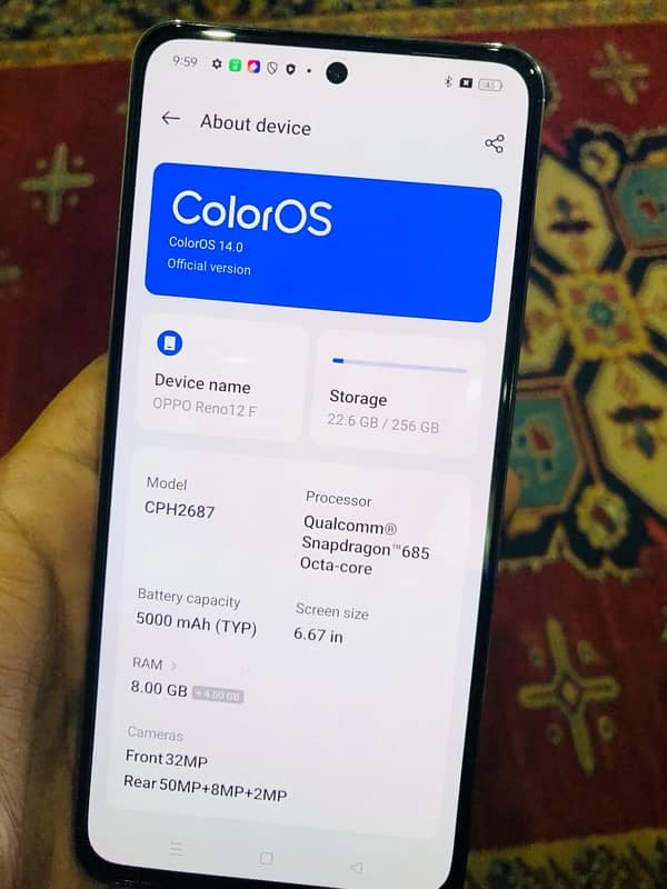 OPPO RENO 12F 8/256 5