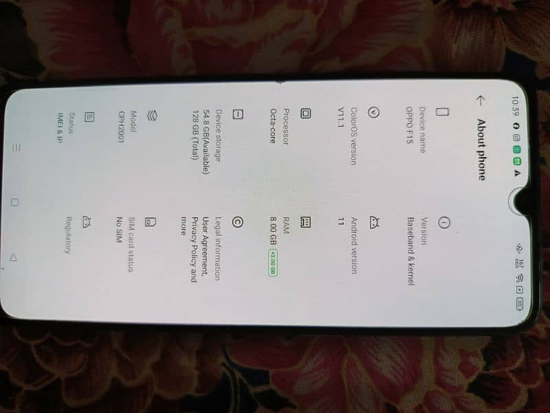 Oppo F15 Used Condition 9/10 Box+charger 0