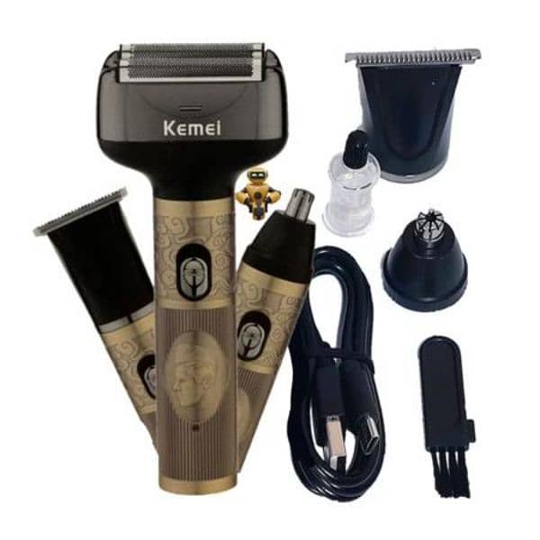 kemei 3 in1 Beard & Hair Trimmer km 6712 , Shaver , Shaving Machine 2