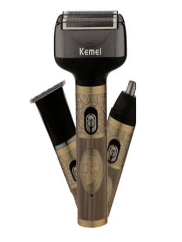 kemei 3 in1 Beard & Hair Trimmer km 6712 , Shaver , Shaving Machine 4