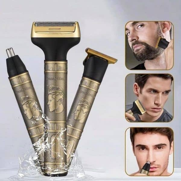 kemei 3 in1 Beard & Hair Trimmer km 6712 , Shaver , Shaving Machine 8