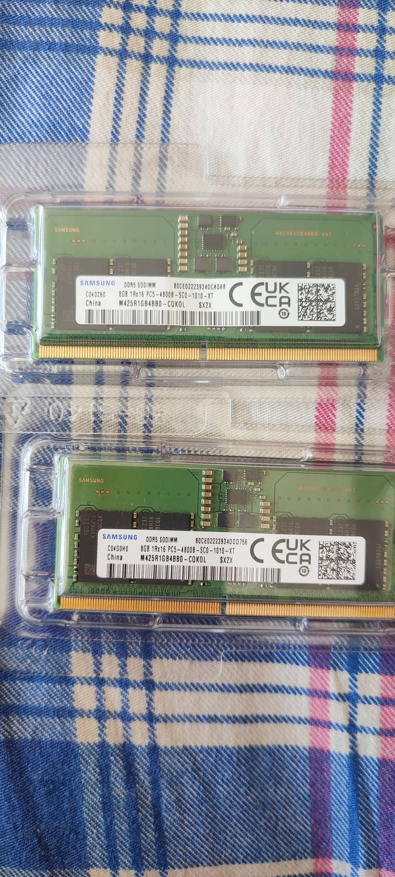 Samsung 16 gb laptop ram(8x2) DDR 5 4800mhz sodimm 2