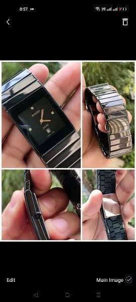 new Rado with calendar black cremic watch 1