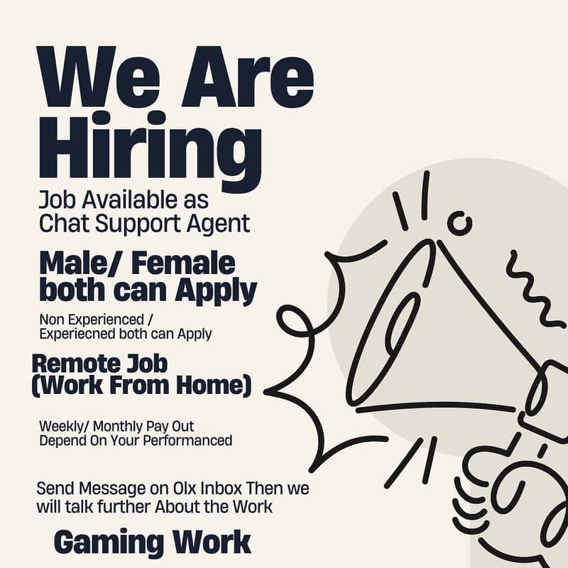 CHAT SUPPORT (GAMING)  WORK FROM HOME Usa Based Campaign 0