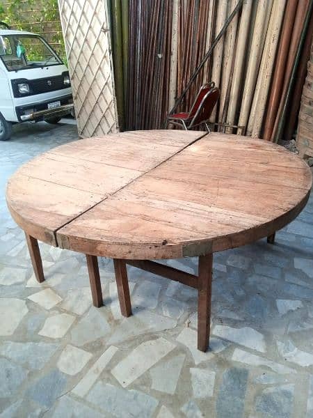 wooden Round tables 2