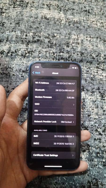 Iphone 12 mini for sale battery 87% 64 gb true tone face id working 1