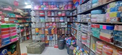 newly opened plastic crokery shop for sale 0