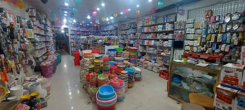 newly opened plastic crokery shop for sale 2