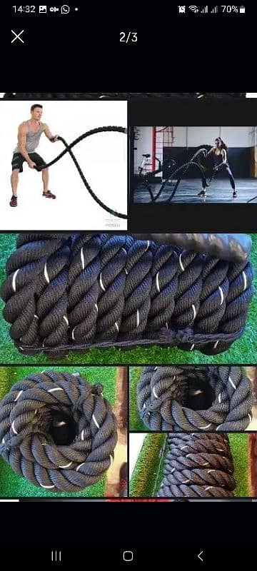 BATTLE ROPES | GYM ROPES | ROPES EXERCISE ROPE NYLON ROPES battle rope 0