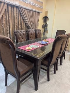 8chairs dining table