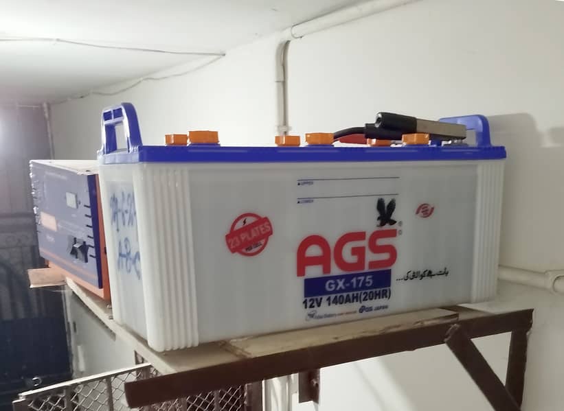 AGS GX-175 Battery (12V, 140AH, 23 Plates) – 3 Months Warranty Left! 0