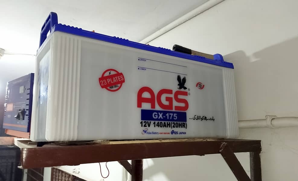 AGS GX-175 Battery (12V, 140AH, 23 Plates) – 3 Months Warranty Left! 4