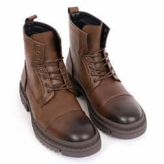 LEATHER COMBAT BOOTS FULL