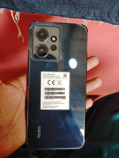 Redmi note 12 + box +original charger and cable 2