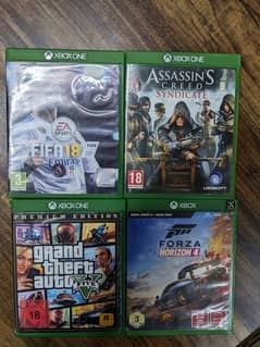 xbox one games assassin creed syndicate & forza horizon 4 & Fifz 18