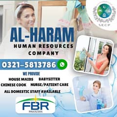 Al Haram human resources company maid Cook nanny