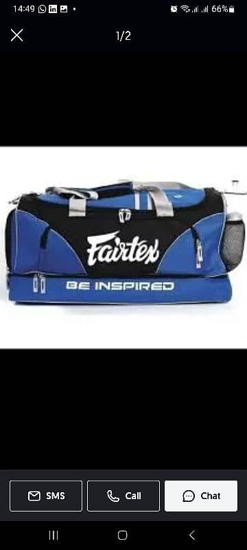 Fairtex sport bag duffel bag gym bag accessories bag boxing kit bag 1