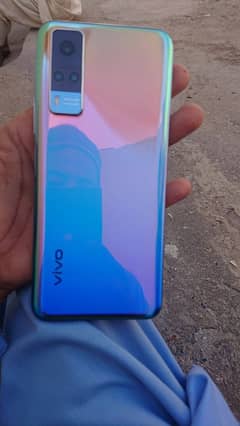 vivo y53s 8/128 full ok set 10/9 condition with box and charger