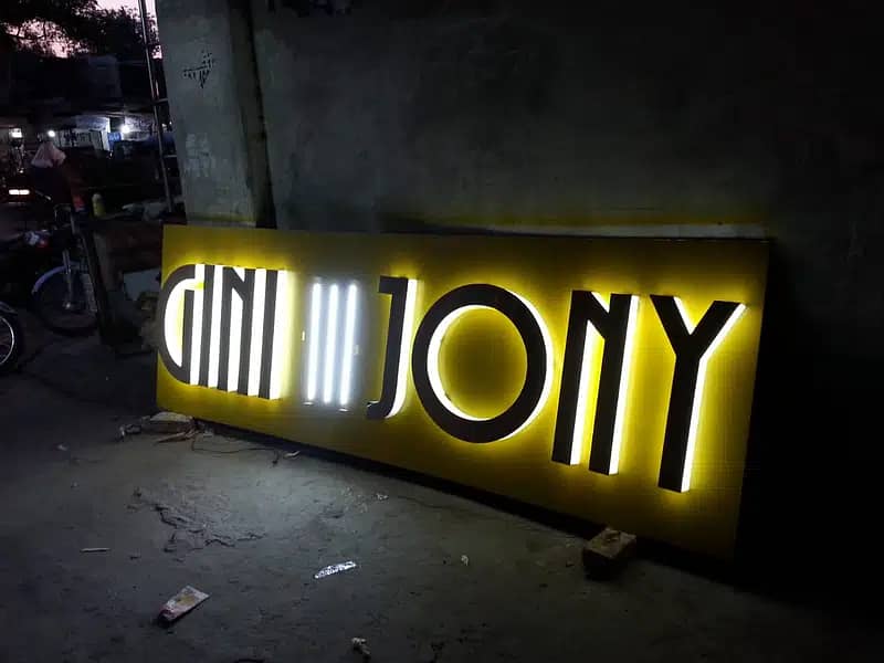 LED sign board / Acrylic Sign boards / 3d sign boards / Neon lights 3