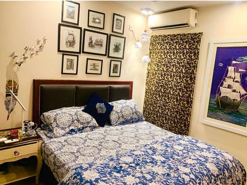 Luxury Furnished 1 Bedroom flat For Perday or Perweek in Islamabad 7