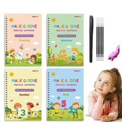 Kids Reusable Book (4 books,1 pen,10 refills )