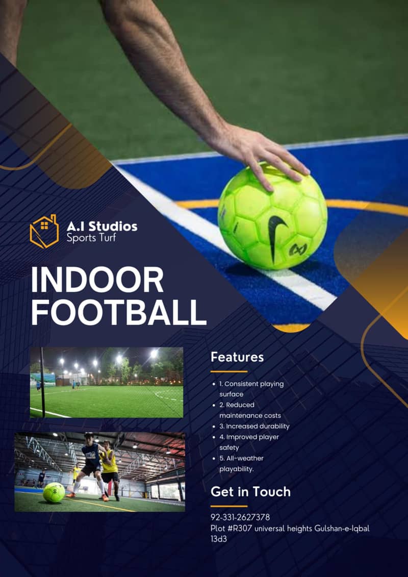 Sports Turf For indoor Futsal Ground & Box Cricket 0