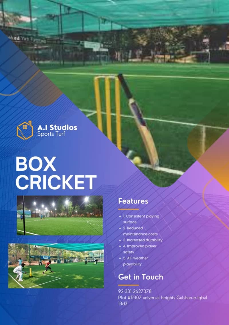 Sports Turf For indoor Futsal Ground & Box Cricket 1