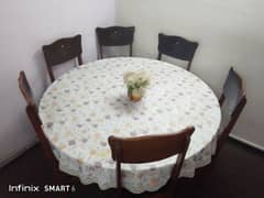 Dinning table with 6 chairs