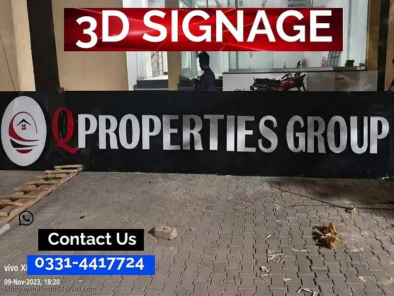 3D sign / Neon Signs backlit signs Acrylic Signs Sign boards 15