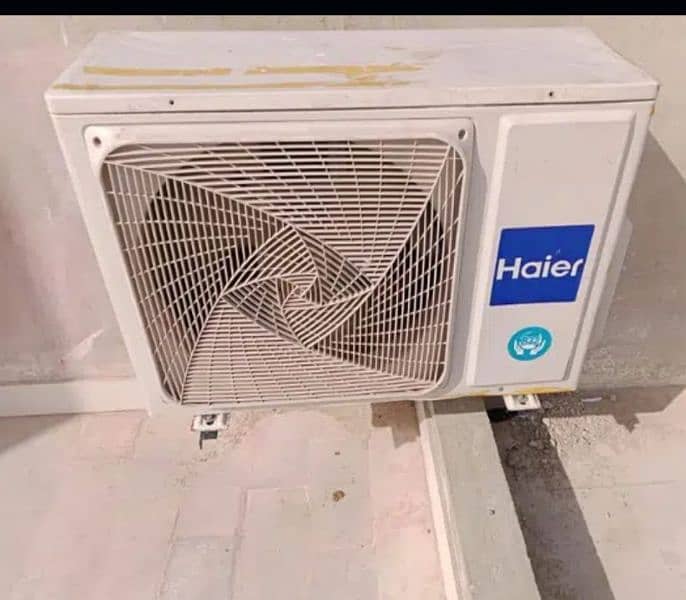 Hair 1.5 ton DC inverter heat and cooling good condition 2