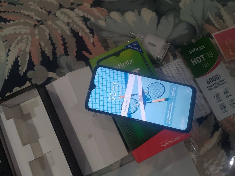 infinix hot 10 play 4 64 with box no open repair condition 10 by 10 1