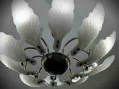 Modern Snow White Leaves Shaped Luxury Chandelier