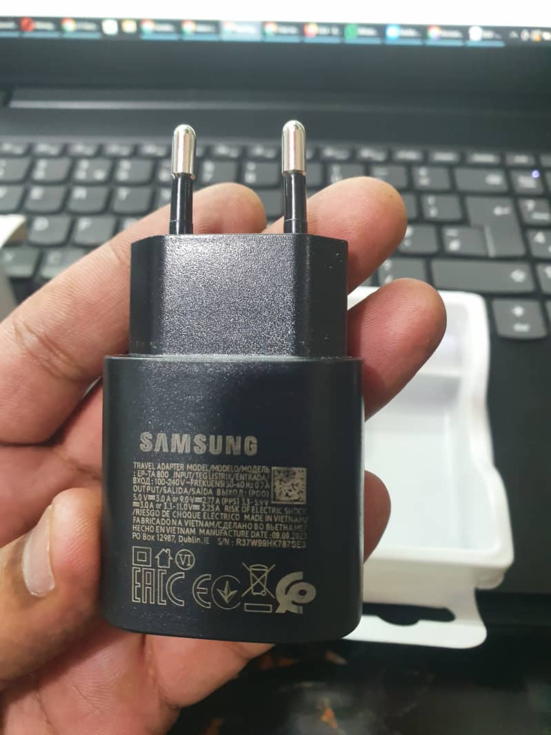 SAMSUNG 25 W ORIGINAL CHARGER WITH TYPE C CABLE 2