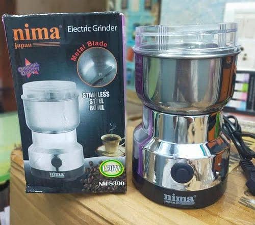 Nima Mini Electric Grinder Stainless Steel For Coffee Beans, Spices, 4