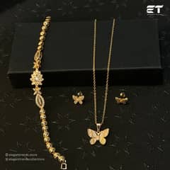 Elegant Butterfly Jewelry Set