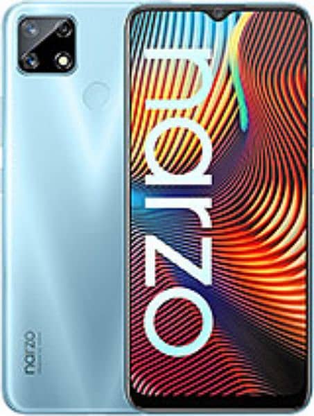 Realme narzo 20   PTA approved Only set 0