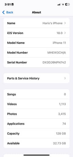 Iphone 11 128GB | Dual Physical | 3 Month Sim Time | Box