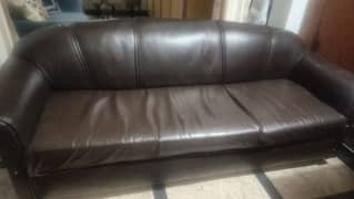 Leather 3 Seater Sofa