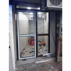 Galss and Wood Frame door