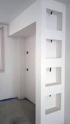 Gypsum partition wall. . . ceiling 3