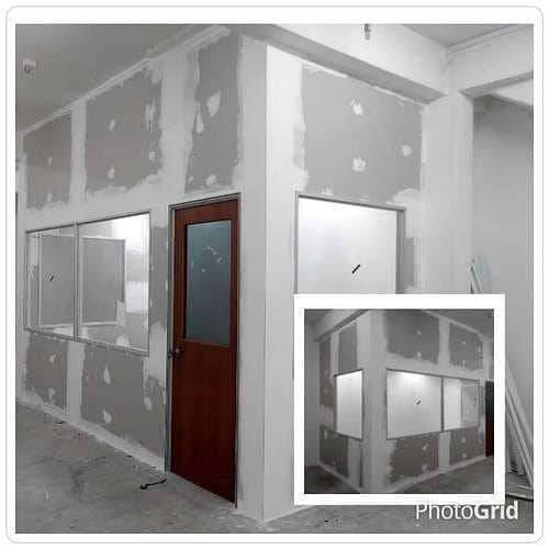 Gypsum partition wall. . . ceiling 13