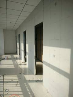 gypsum board partition and cement partition and ceiling