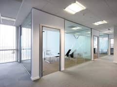 gypsum board partition and cement partition and ceiling