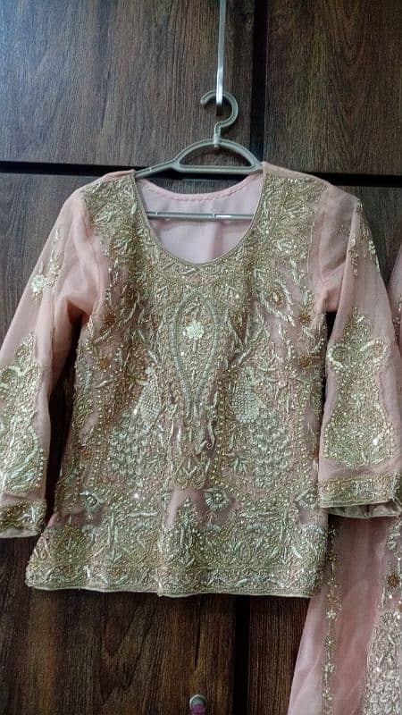 Preloved Peach walima Leganga choli 1