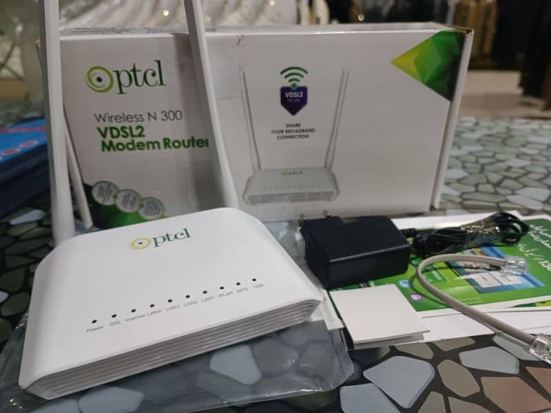 PTCL WIRELESS N 300 VDSL2 MODEM ROUTER 3