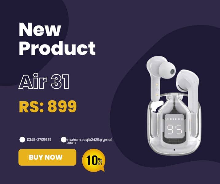 Ear buds Air 31 hands free 0