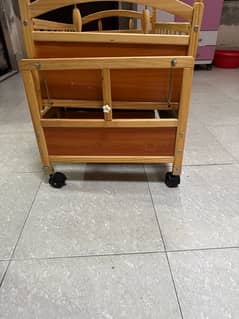 wooden baby cot for sale with matress