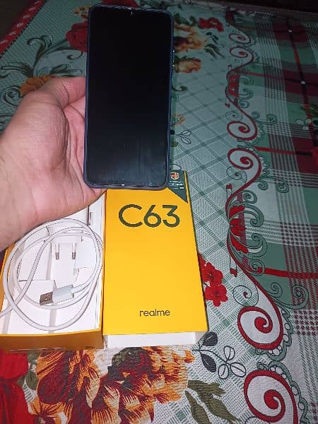 Realme c63  8+8 GB new condition 4 month use with box and accessories 1