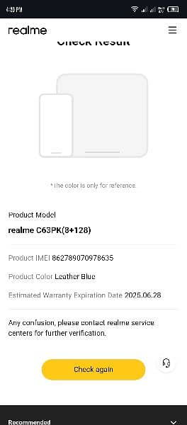 Realme c63  8+8 GB new condition 4 month use with box and accessories 5