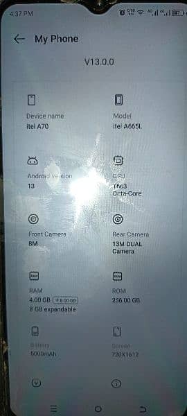 itel A70 2